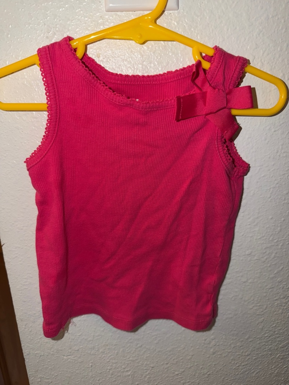 Circo Hot Pink Bow Tank Top